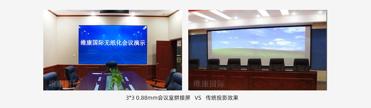 会议室大屏幕用拼接屏还是投影仪？